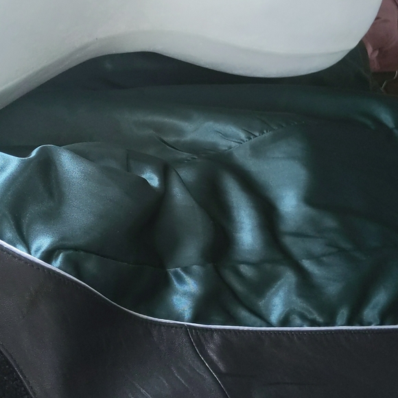 Elie tahari leather jacket /coat sz m - Picture 11 of 14